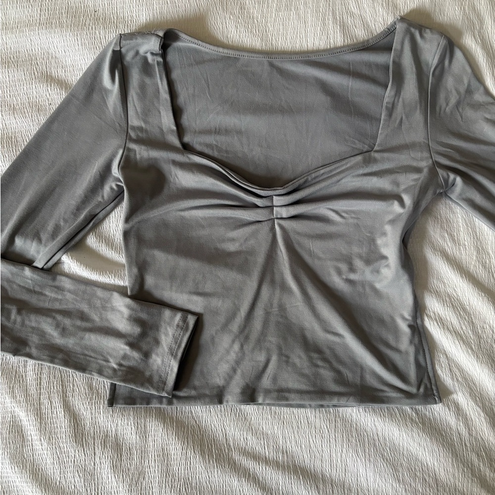 Elegant Gray Women's Top